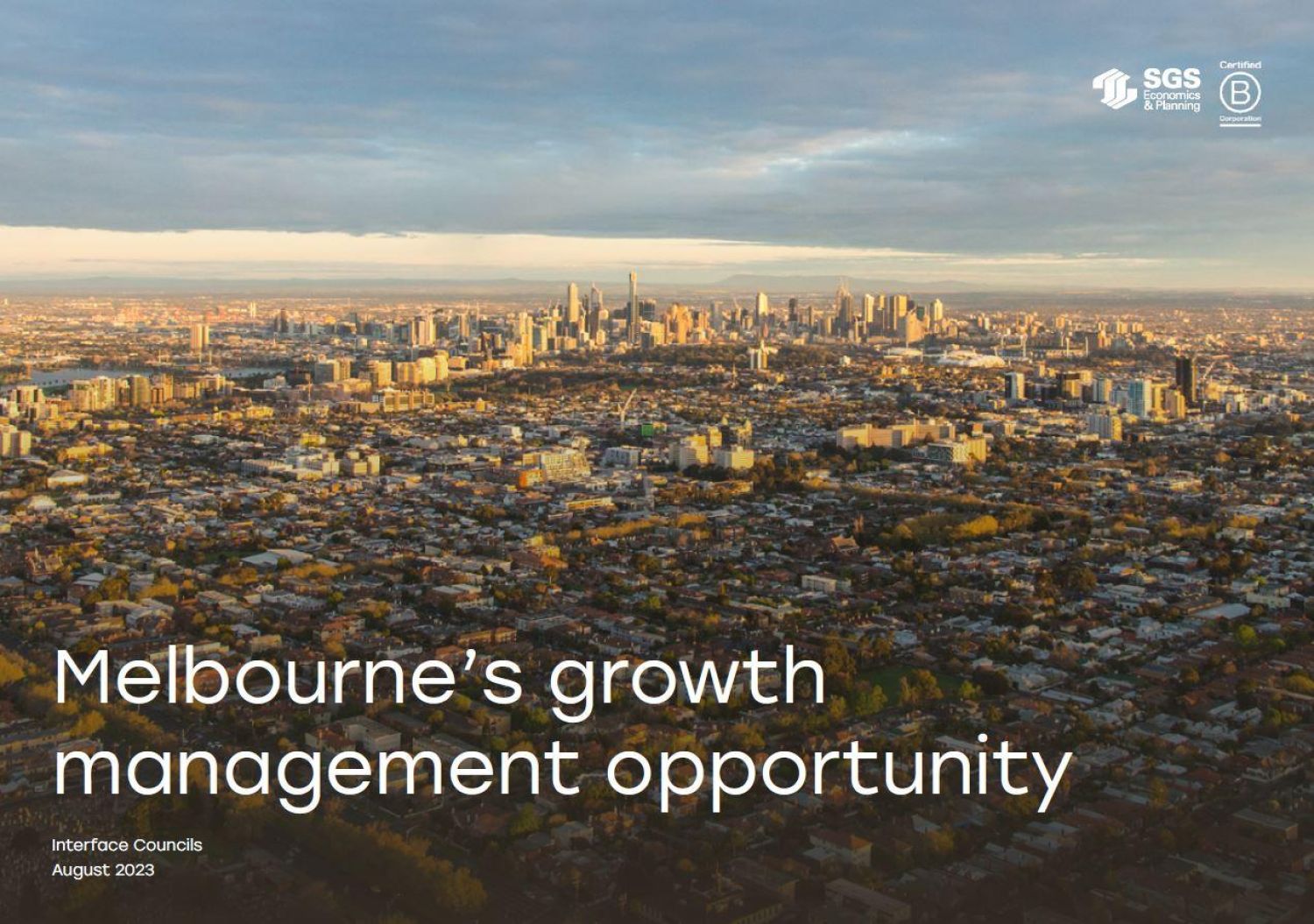 SGS Economics and Planning Melbournes Deveopment Oppotunities Report Cover