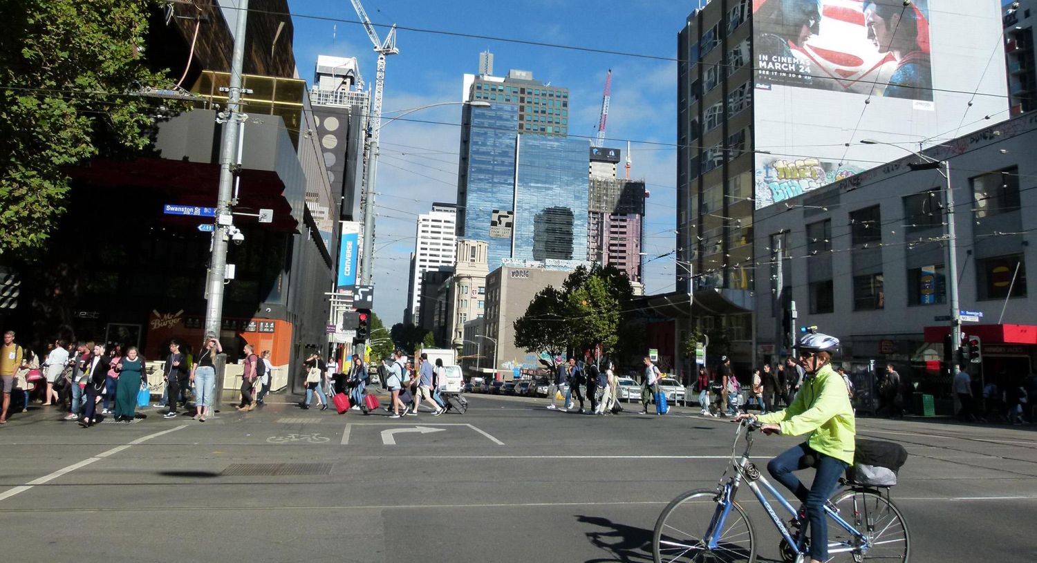 SGS Economics and Planning walking in the hoddle grid Melbourne