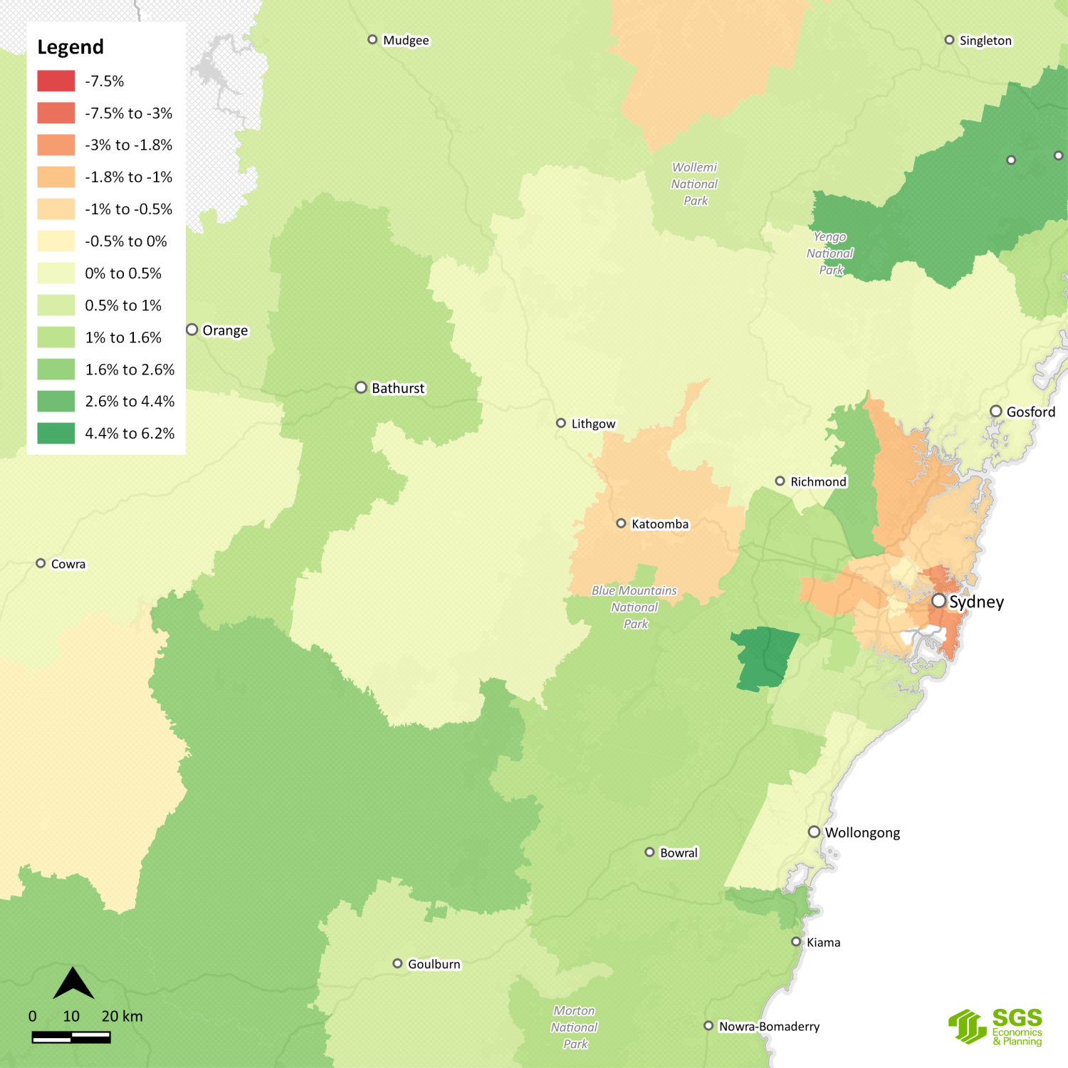 SGS Economics and Planning Pop Growth Sydney