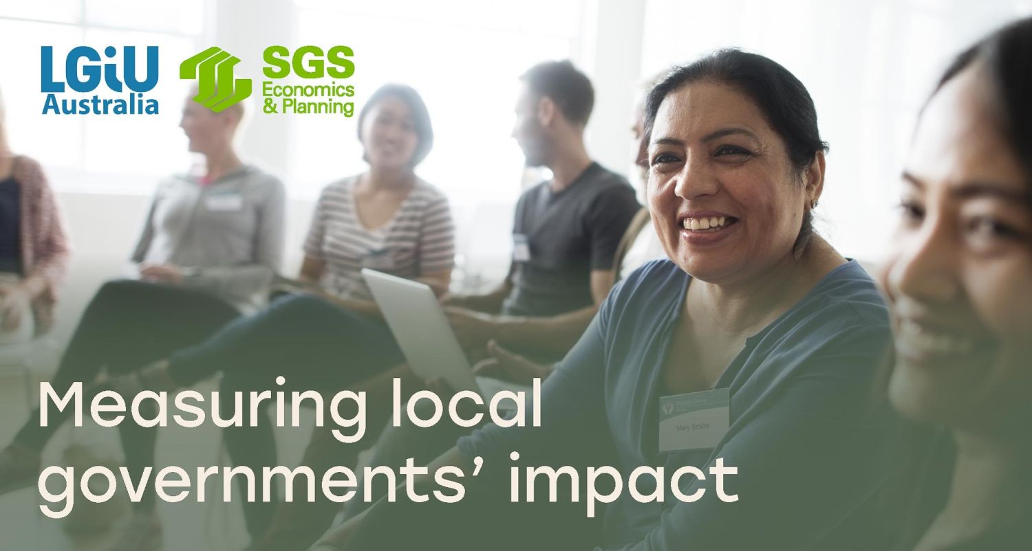 SGS Economics and Planning event banner with logos and title