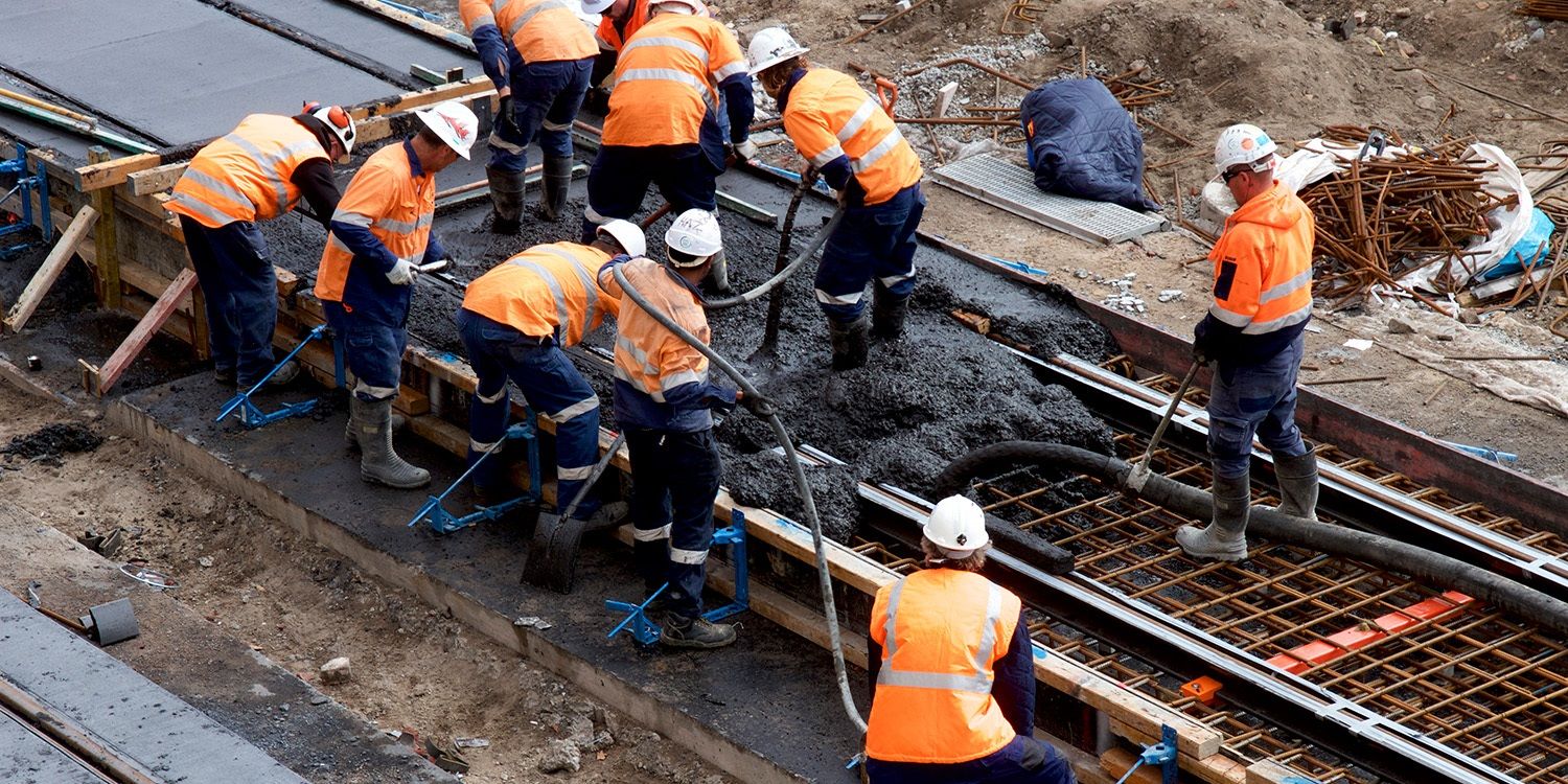 Newcastle light rail contruction