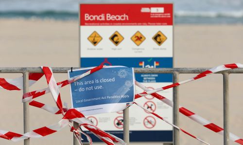 SGS Economics and Planning Bondi Beach Closed COVID 19 outbreak April 2020
